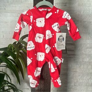 Gerber Sleep n Play Santa Clause Red Cotton New with Tags